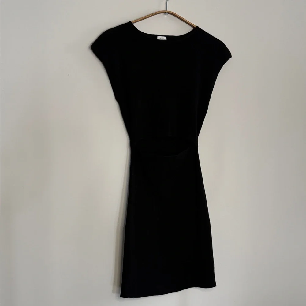 Wilfred Elegant Black Cut Out Mini Dress - Picture 2 of 6